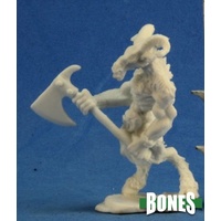 Reaper: Bones: Beastman Warrior 1 Unpainted Miniature