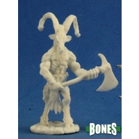 Reaper: Bones: Beastman Warrior 2 Unpainted Miniature