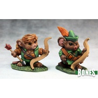 Reaper: Bones: Mousling Ranger and Yeoman Unpainted Miniature