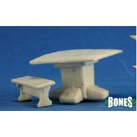 Reaper: Bones: Table and Bench Unpainted Miniature
