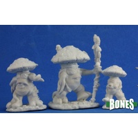 Reaper: Bones: Mushroom Men (3) Unpainted Miniature