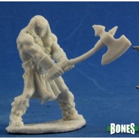 Reaper: Bones: Cuth Wolfson, Barbarian Unpainted Miniature