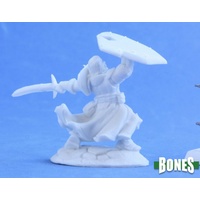 Reaper: Bones: Sir Rathan Kranzhel, Human Fighter Unpainted Miniature