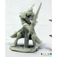 Reaper: Bones: Andras, Evil Warrior Unpainted Miniature