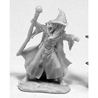 Reaper: Bones: Lendil Blackroot, Wizard (Preorder) Unpainted Miniature