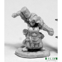 Reaper: Bones: Margara, Dwarf Shaman (Preorder) Unpainted Miniature