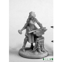 Reaper: Bones: Elven Blacksmith Unpainted Miniature