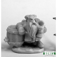 Reaper: Bones: Dwarf Brewer Unpainted Miniature