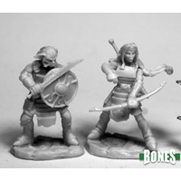Reaper: Bones: Hobgoblin Warriors (2) Unpainted Miniature