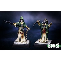 Reaper: Bones: Cultist Priests (2) Unpainted Miniature