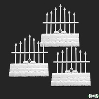 Reaper: Bones: Graveyard Short Fences (3) Unpainted Miniature