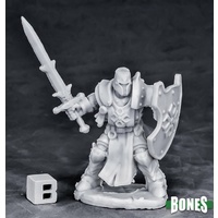 Reaper: Bones: Crusader Swordsman (standing) Unpainted Miniature