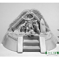 Reaper: Bones: Dwarf King on Throne Unpainted Miniature