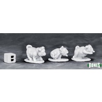 Reaper: Bones: War Pugs (3) Unpainted Miniature