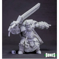 Reaper: Bones: Skorg Ironskull, Fire Giant King (Huge) Unpainted Miniature