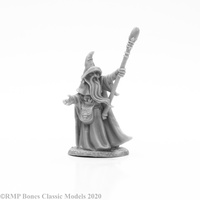 Reaper: Bones: Arakus Landarzad, Wizard Unpainted Miniature
