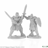 Reaper: Bones: Knight Heroes (2) Unpainted Miniature