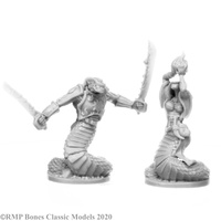 Reaper: Bones: Nagendra Leaders (2) Unpainted Miniature