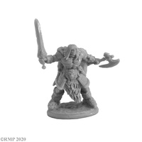 Reaper: Bones: Ankoa, Barbarian Hero Unpainted Miniature