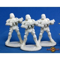 Reaper: Bones: Nova Corp:Soldier (3) Unpainted Miniature
