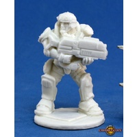 Reaper: Bones: IMEF: Jazz Jenkins Unpainted Miniature