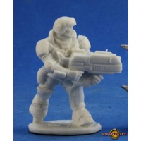 Reaper: Chronoscope Bones: Aztec, IMEF Trooper Unpainted Miniature