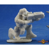 Reaper: Chronoscope Bones: Skids, IMEF Trooper Unpainted Miniature