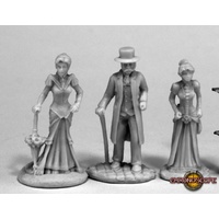 Reaper: Chronoscope Bones: Victorians (3) Unpainted Miniature