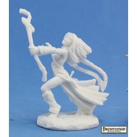 Reaper: Bones (Pathfinder): Seoni, Iconic Sorceress Unpainted Miniature