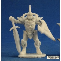 Reaper: Bones (Pathfinder): Hellknight Order of the Nail (Preorder) Unpainted Miniature