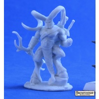 Reaper: Bones (Pathfinder): Horned Hunter Unpainted Miniature
