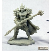 Reaper: Bones (Pathfinder): Vagorg, Half Orc Sorcerer Unpainted Miniature