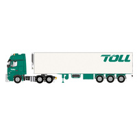 Road Ragers 1/50 2019 TOLL Mercedes MP04 Prime Mover With Single Reefer TOLL Trailer