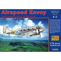 RS Models 1/72 Airspeed Envoy, Castor engine Plastic Model Kit RSMI92098