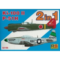 RS Models 1/72 P-51H + Ki-100 II double kit Plastic Model Kit RSMI92196