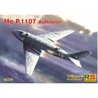RS Models 1/72 Messerschmitt Me P.1107 Aufklärer Plastic Model Kit RSMI92259