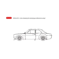 Revo Slot 1/32 Ford Escort White Kit Slot Car