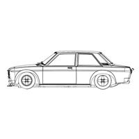 Revo Slot 1/32 Datsun 510 White Kit Slot Car