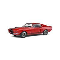 Solido 1/18 Red 1967 Shelby GT500 Diecast Model Car