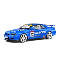 Solido 1/18 Blue Street Fighter Nissan GT R34 Calsonic Tribute 2000 Diecast