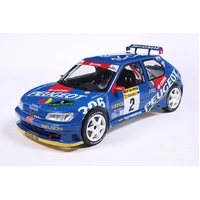 Solido 1/18 Peugeot 306 Maxi Blue #2 J.Ascona / J.Billmaier Rally De Avilès 1997 Diecast Model Car