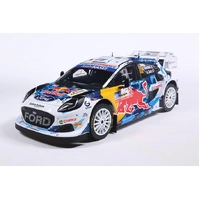 Solido 1/18 Ford Puma Rally1 Hybrid White #16 Fourmaux/Coria Rally Japan 2024 Diecast Model Car