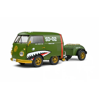 DDA 1/18 Army Fighter 1950 Kool VW Kombi Diecast Model Car