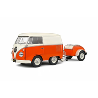 DDA 1/18 Orange/White 1950 VW Kool Kombi Diecast Model Car