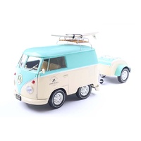 Solido 1/18 Cool Combi Mint Green & White 2024 Diecast Model Car
