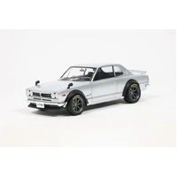 Solido 1/18 Nissan Skyline 2000 Gt-R (Kpgc10) Hakosuka Solido Works Silver 1970 Diecast Model Car