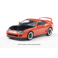 Solido 1/43 Toyota Supra Mk.4 Orange Custom 2001 Diecast Model Car