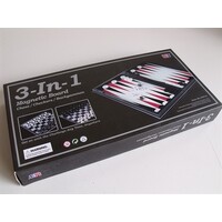 3 in 1 Magnetic Chess/Checkers 14"