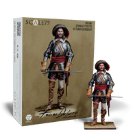 Scale 75 1/24 Ferrer Malmau Series: Spanish Tercios, Veteran Sergeant 75 mm Figure