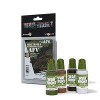 Scale 75 Warfront: British & Commonwealth Afv 4 Colour Acrylic Paint Set
